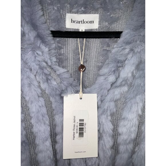 HEARTLOOM New Rosa Rabbit Fur Jacket in Harbor size Small - Picture 5 of 12
